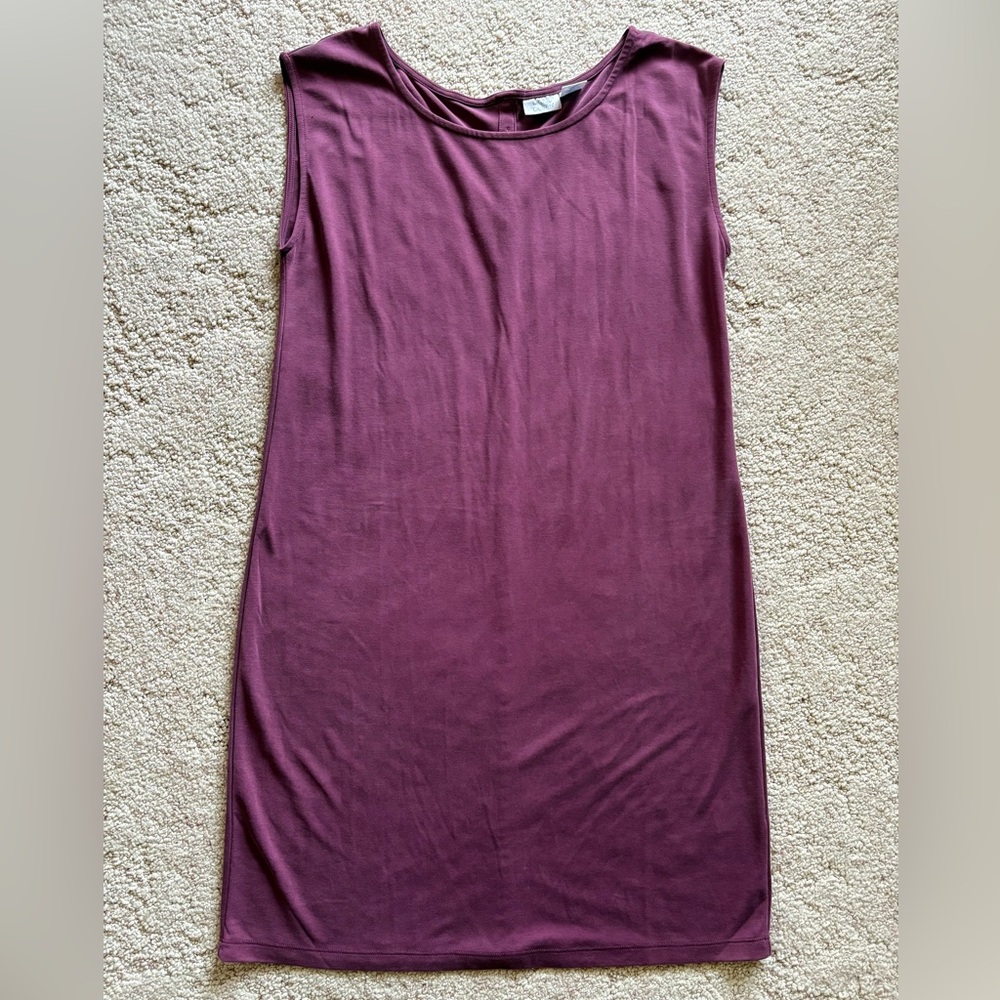 Sigrid Olsen Sleeveless Plum Dress